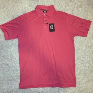 Mercedes Benz The Club Collection FootJoy Vibrant Pink Salmon Polo Shirt